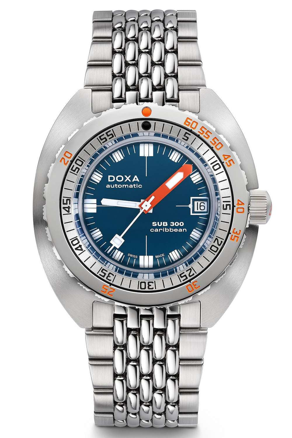 DOXA - Sub 300 Caribbean Navy & Steel Bracelet 821.10.201.10