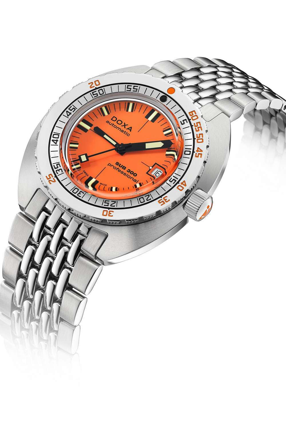 DOXA - Sub 300 Professional Orange & Steel Bracelet 821.10.351.10
