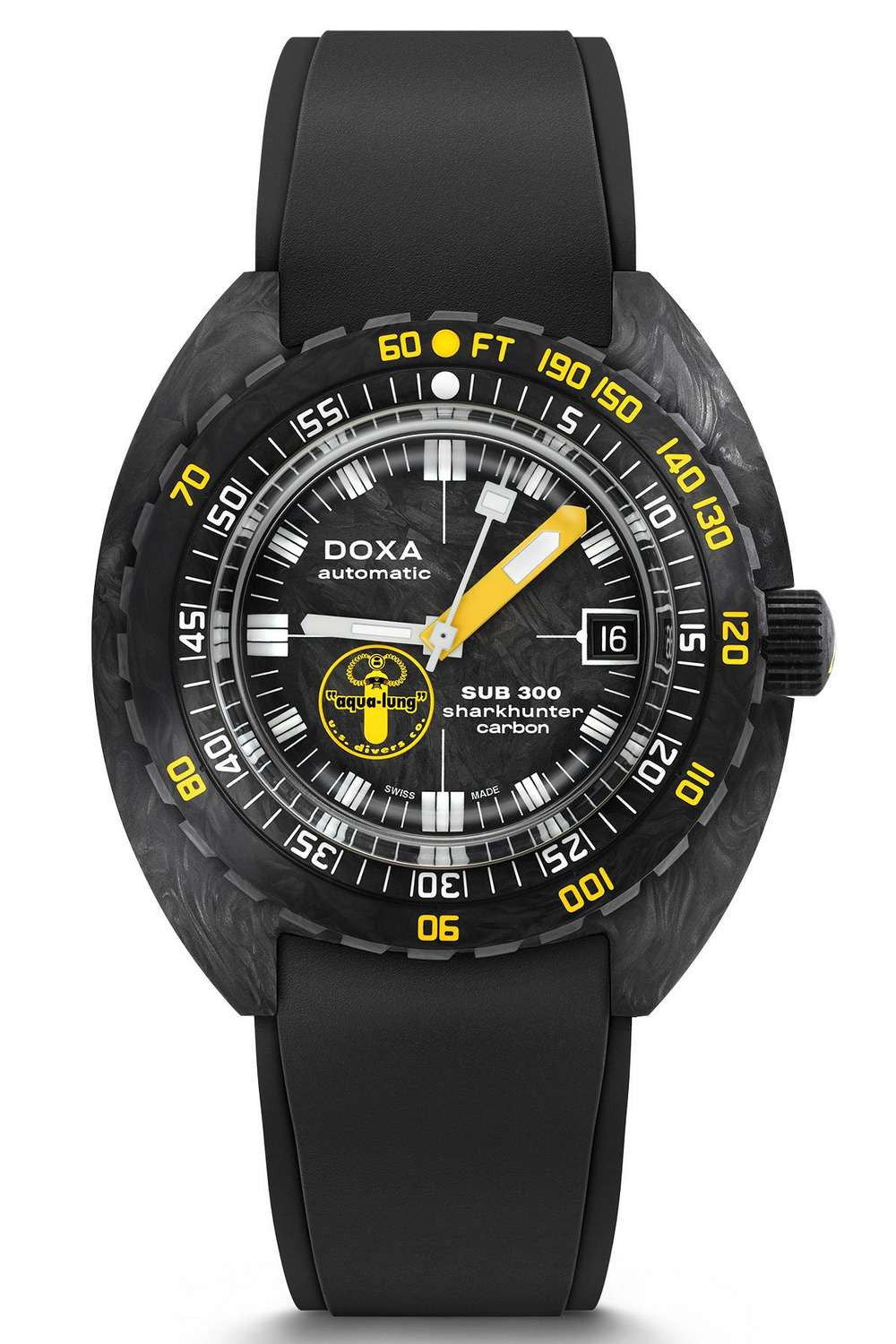DOXA - SUB 300 Carbon Aqua Lung US Divers Sharkhunter 822.70.101AQL.20