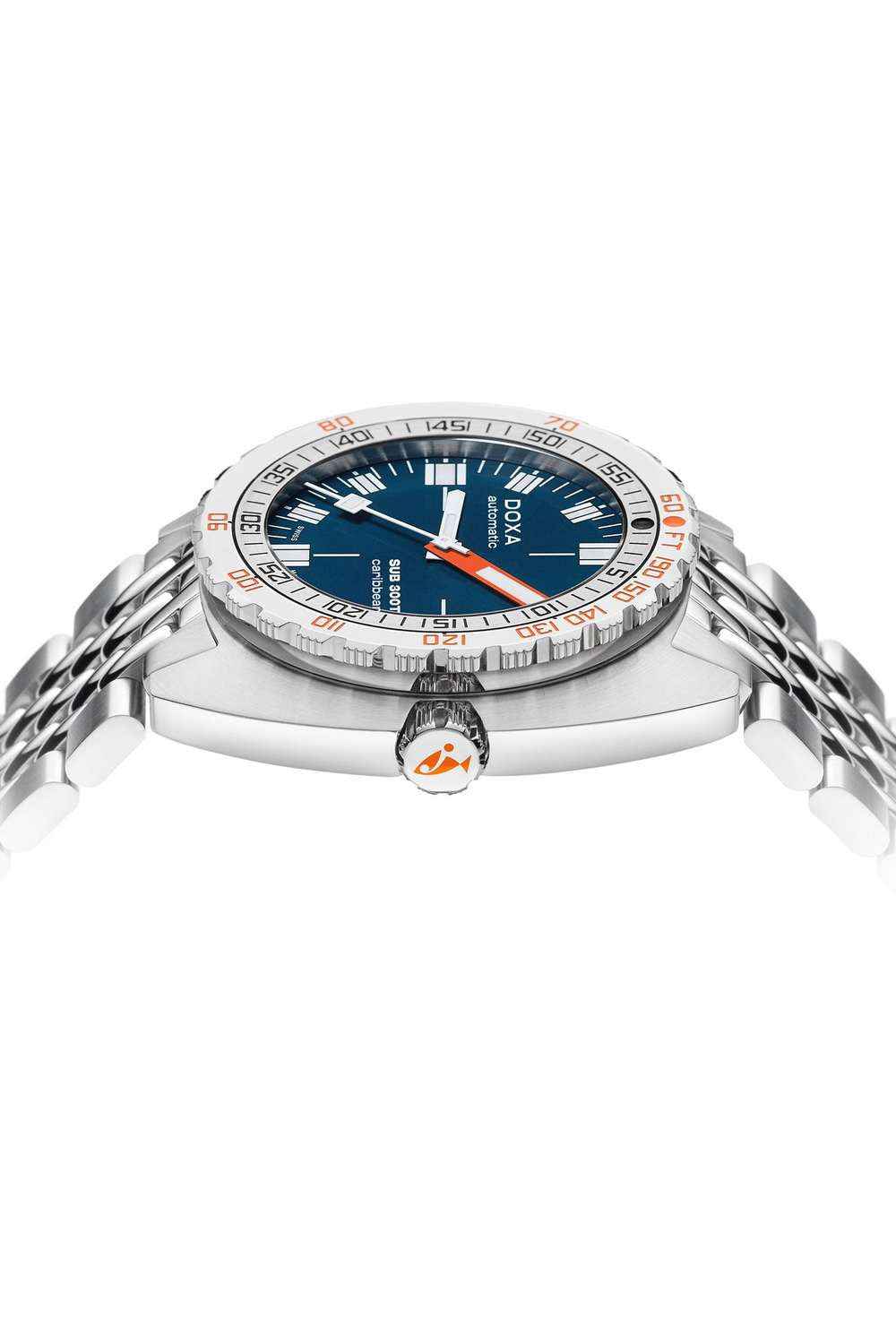 DOXA - SUB 300T Caribbean Navy & Steel Bracelet 840.10.201.10