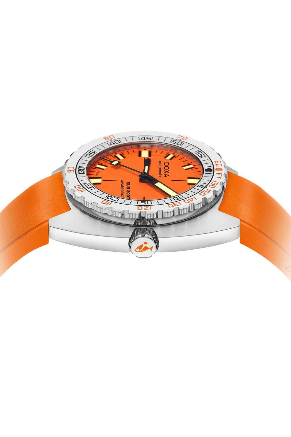 DOXA - SUB 300T Professional Orange & gummiband 840.10.351.21