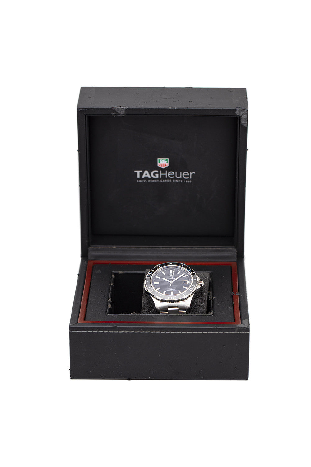 SÅLD - BEGAGNAD Tag Heuer Aquaracer Automatic 41mm Svart / Stål WAK2110.BA0830