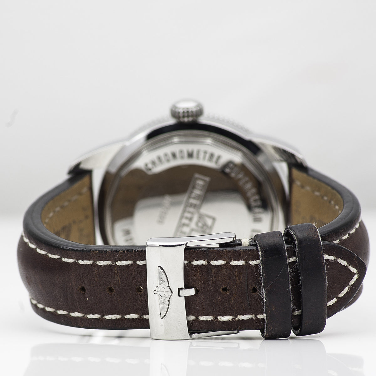 SÅLD - BEGAGNAD Breitling 46 mm Superocean Heritage Brun & Läder A17320