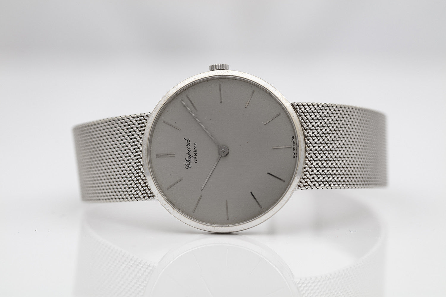 BEGAGNAD Chopard 33 mm Manuel silver & vitguld 1013