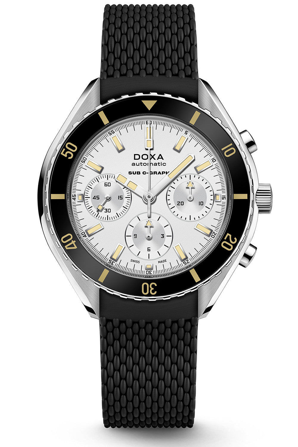DOXA - Sub 200 C-Graph Searambler Silver & Rubber Strap 798.10.021.20