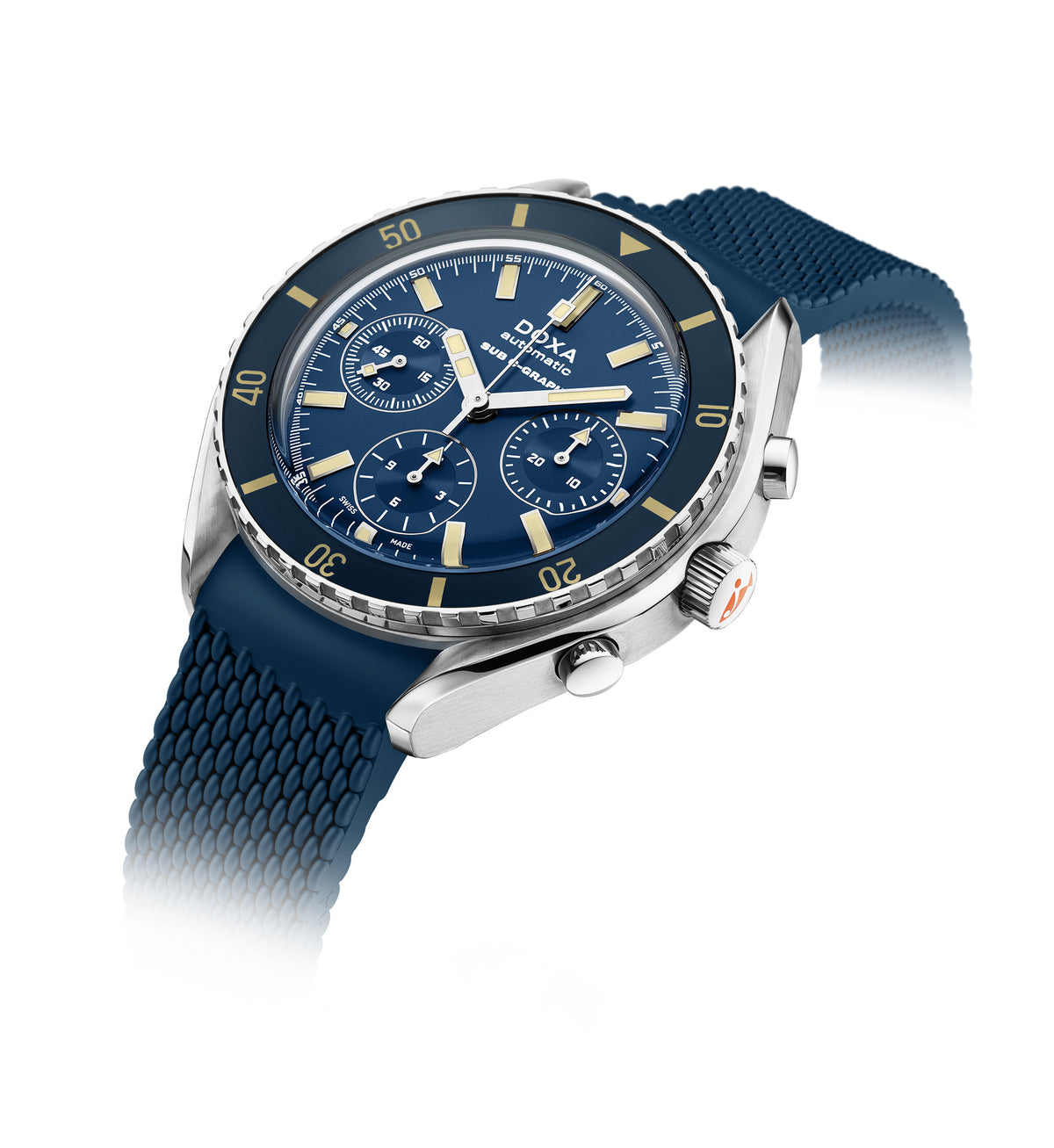 DOXA - Sub 200 C-Graph Caribbean Navy & gummiband 798.10.201.32