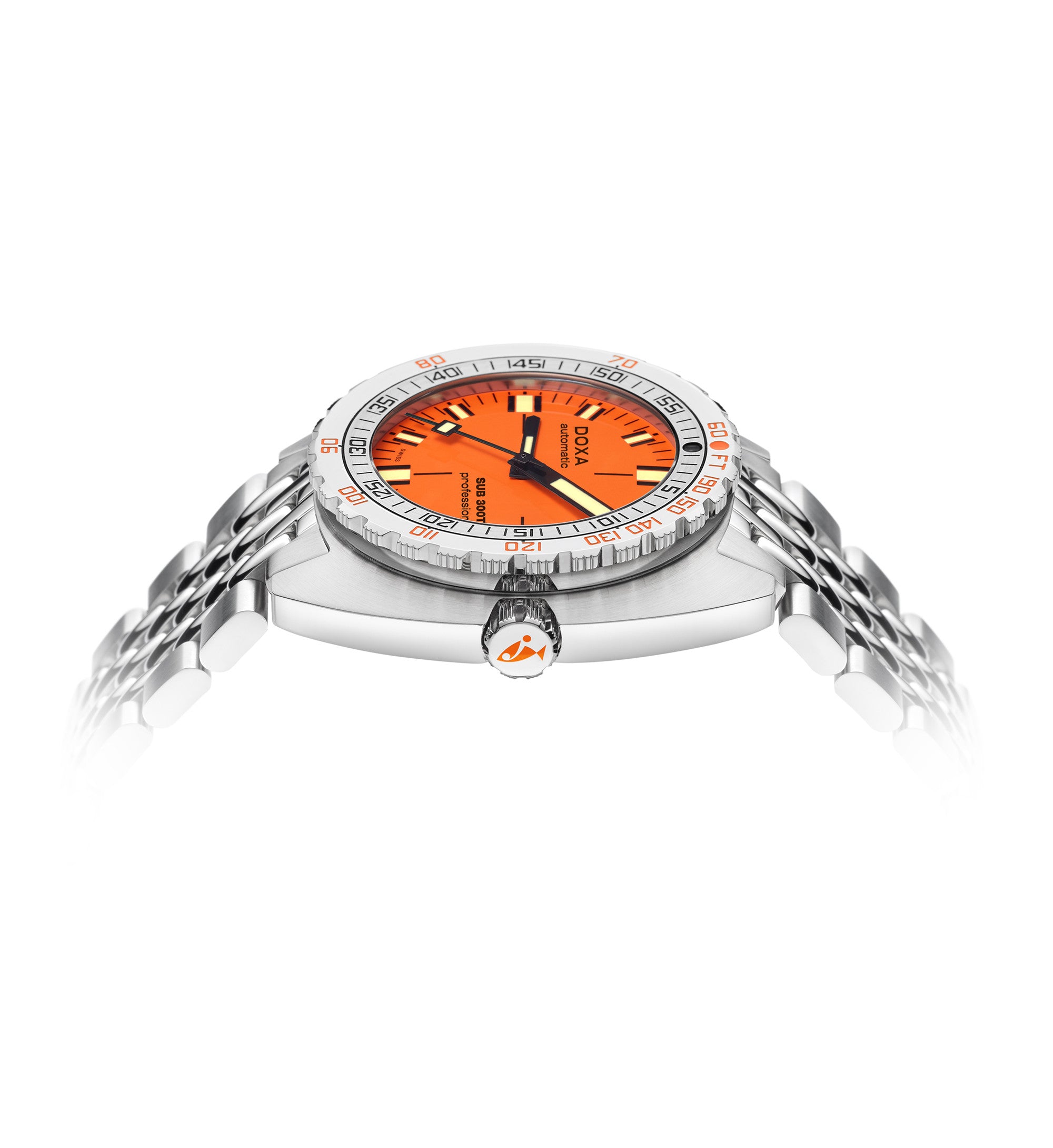 DOXA SUB 300T Professional Orange & Steel Bracelet 840.10.351.10