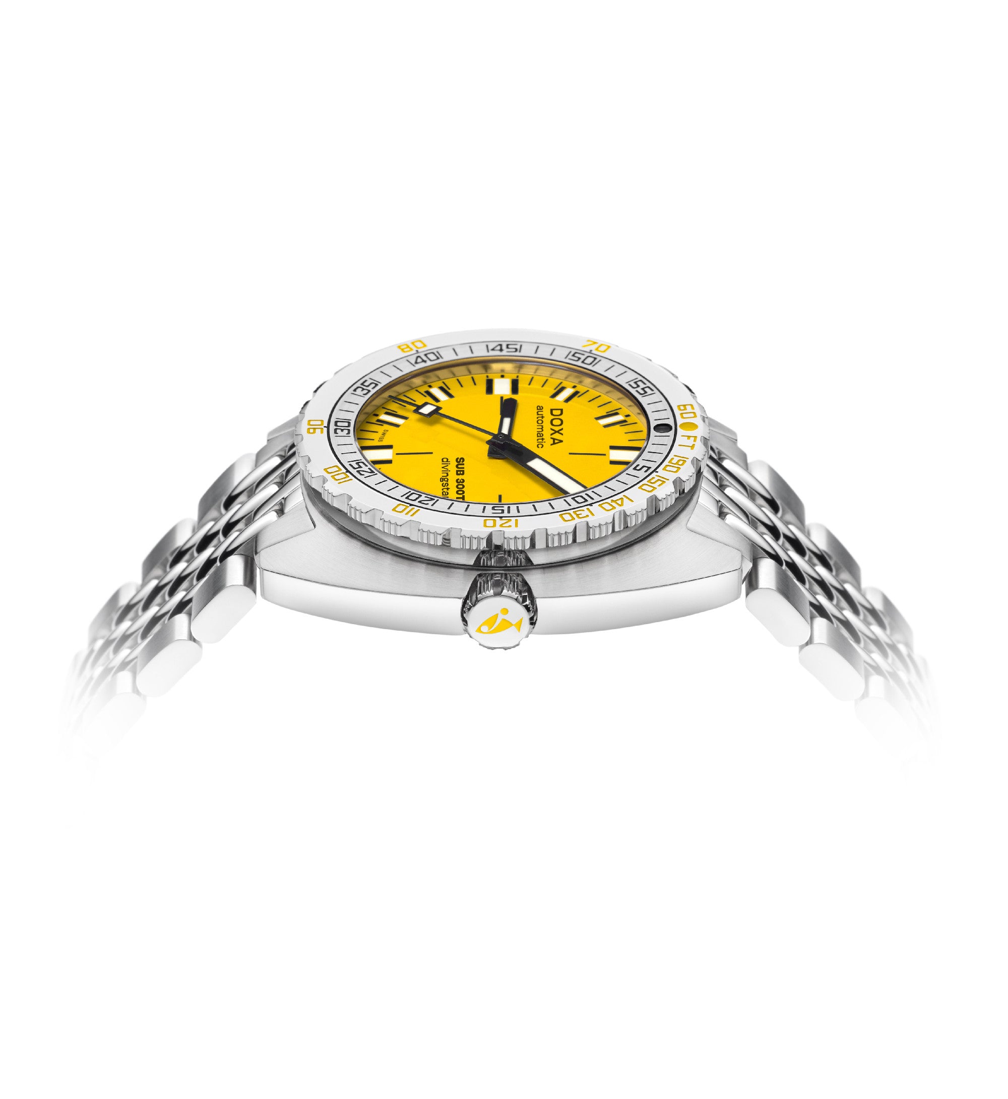 DOXA SUB 300T Divingstar Yellow & Steel Bracelet 840.10.361.10