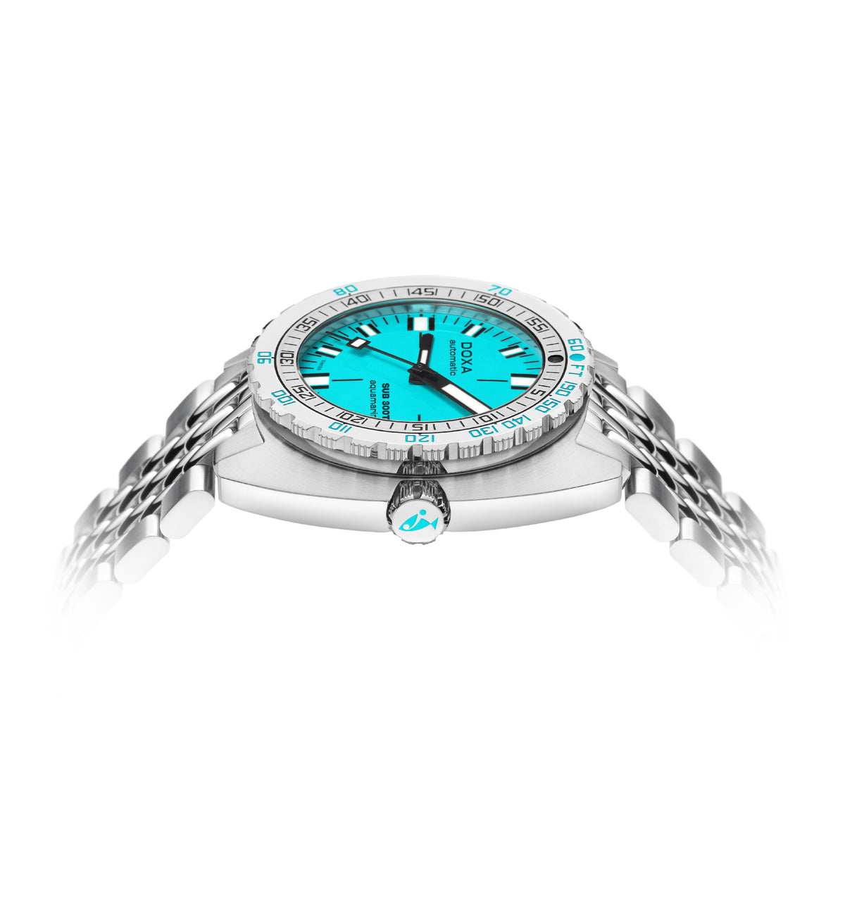 DOXA SUB 300T Aquamarine Turquoise & Steel Bracelet 840.10.241.10
