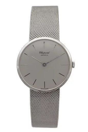 BEGAGNAD Chopard 33 mm Manuel silver & vitguld 1013