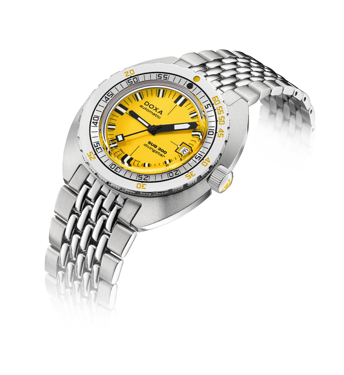 DOXA - Sub 300 Divingstar Yellow & Steel Bracelet 821.10.361.10
