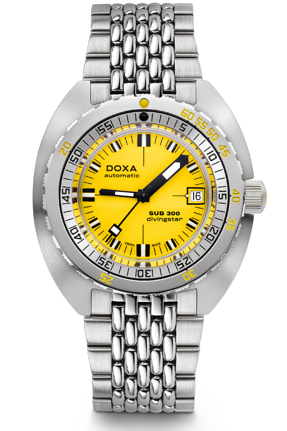 DOXA - Sub 300 Divingstar Yellow & Steel Bracelet 821.10.361.10