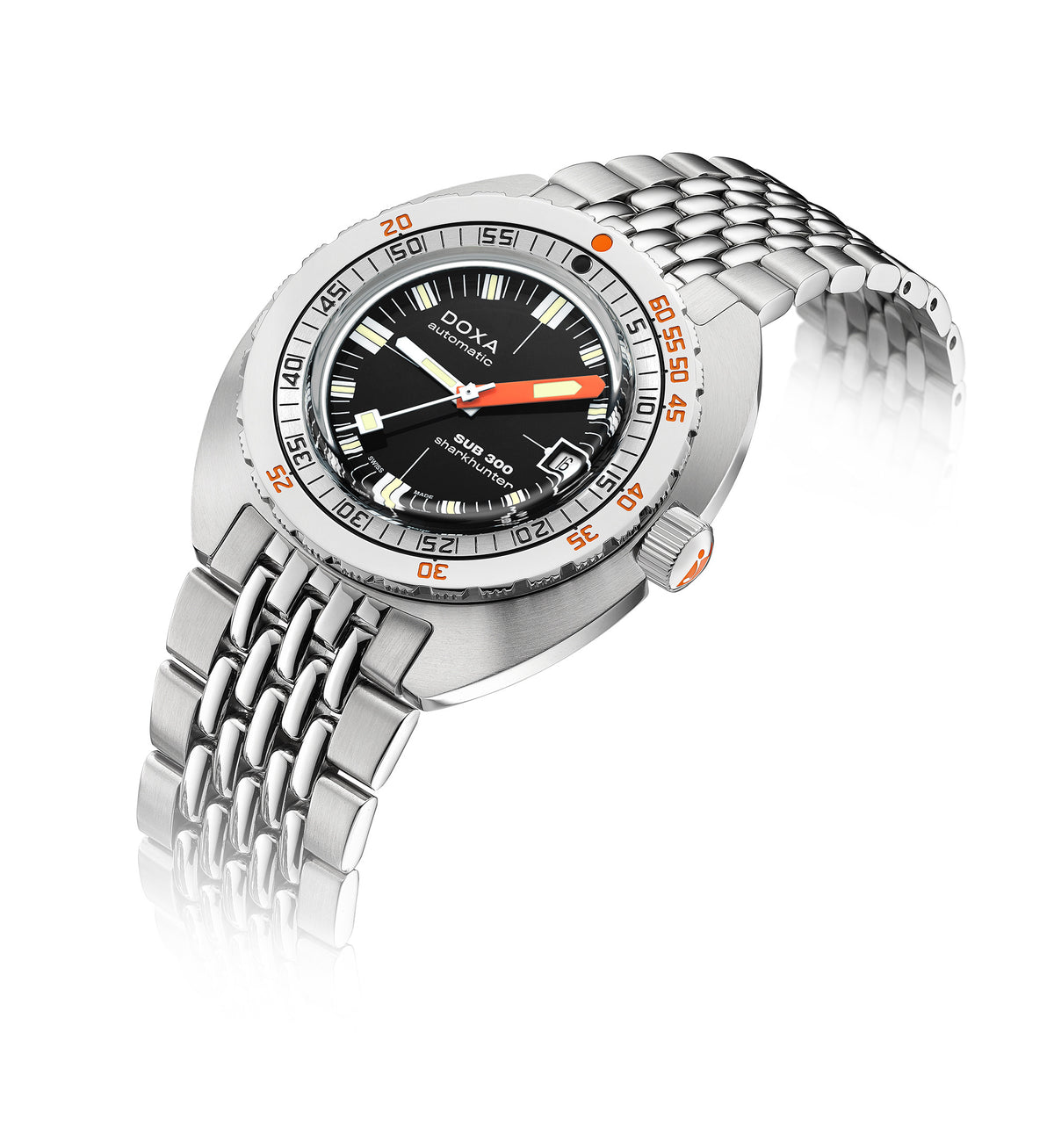 DOXA - Sub 300 Sharkhunter Black & Steel Bracelet 821.10.101.10