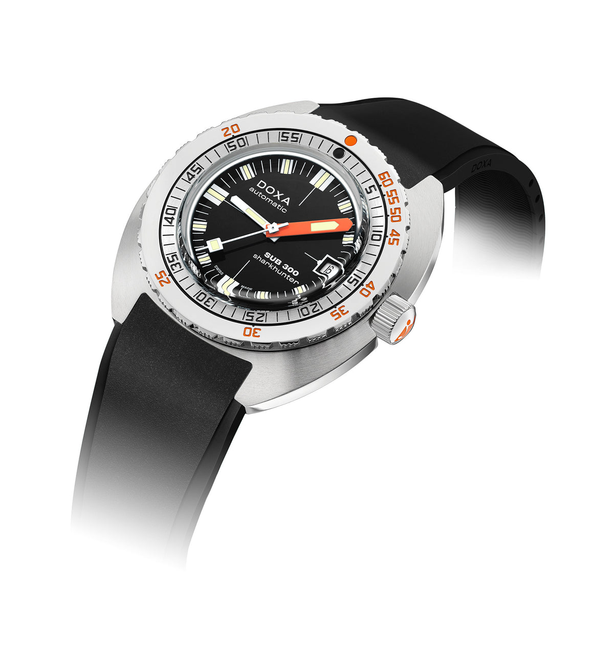 DOXA - Sub 300 Sharkhunter Black & Rubber Strap 821.10.101.20