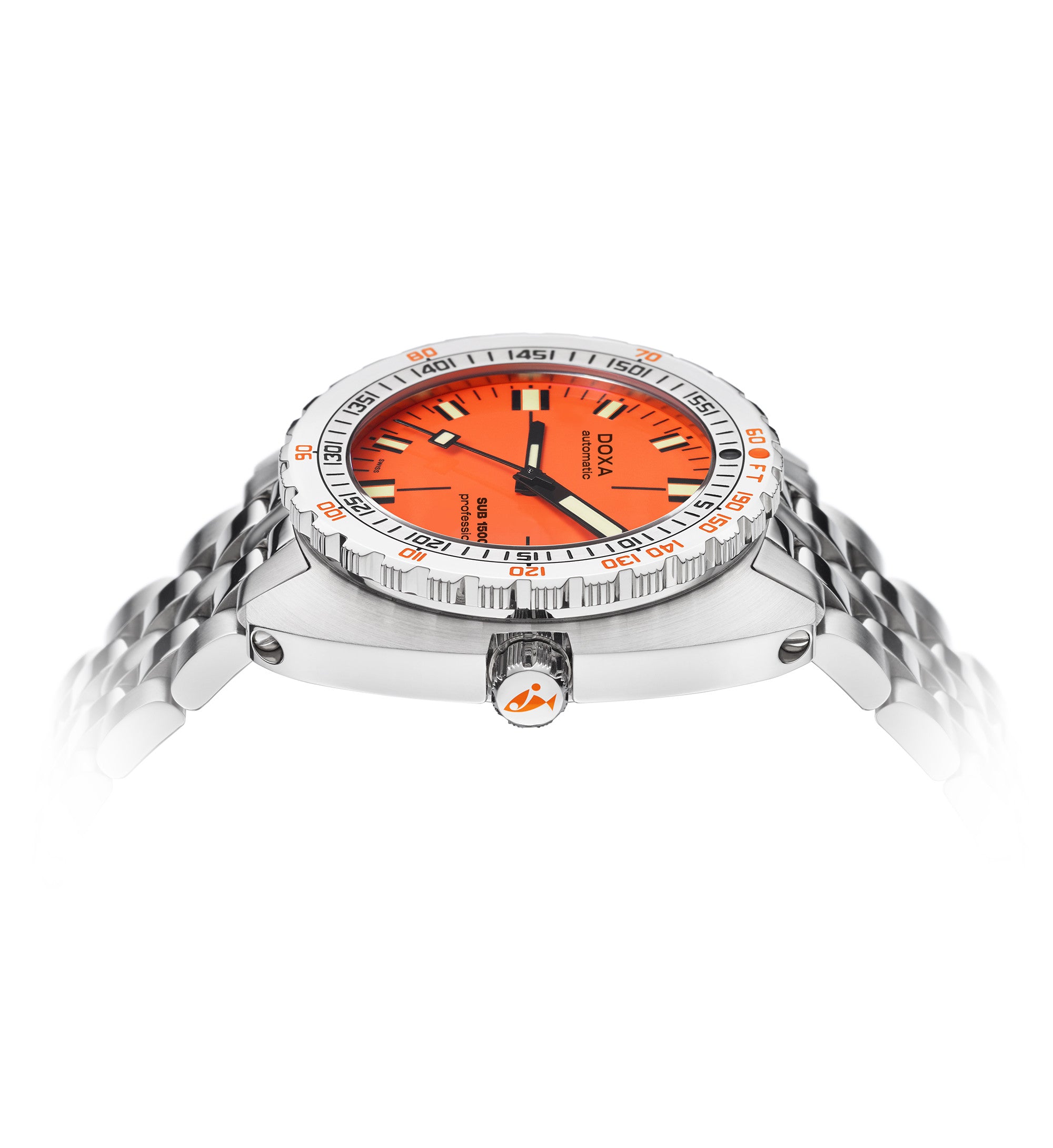 DOXA - Sub 1500T Professional Orange & Steel Bracelet 883.10.351.10