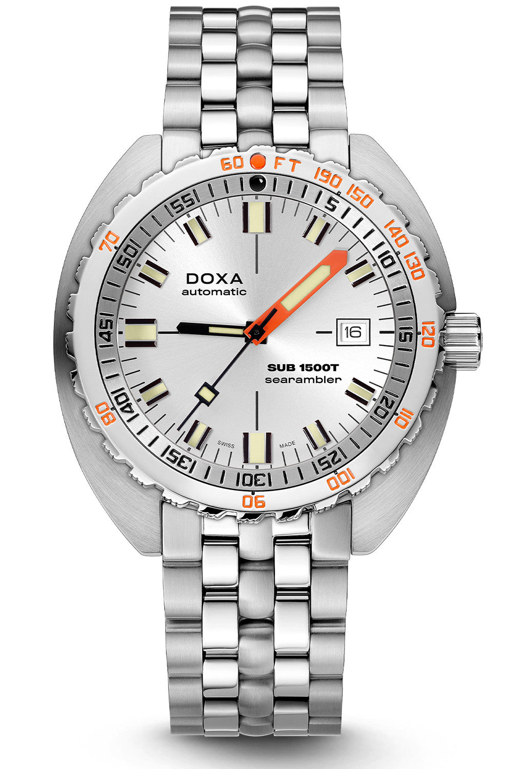 DOXA - Sub 1500T Searambler Silver & Steel Bracelet 883.10.021.10