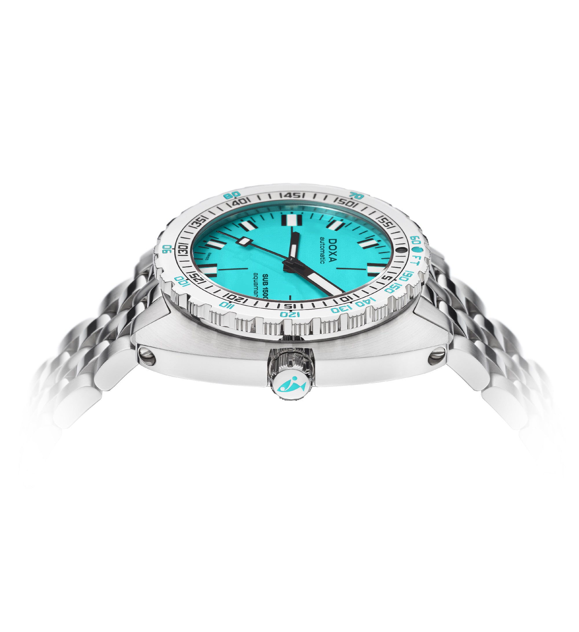 DOXA - Sub 1500T Aquamarine Turquoise & Steel Bracelet 883.10.241.10
