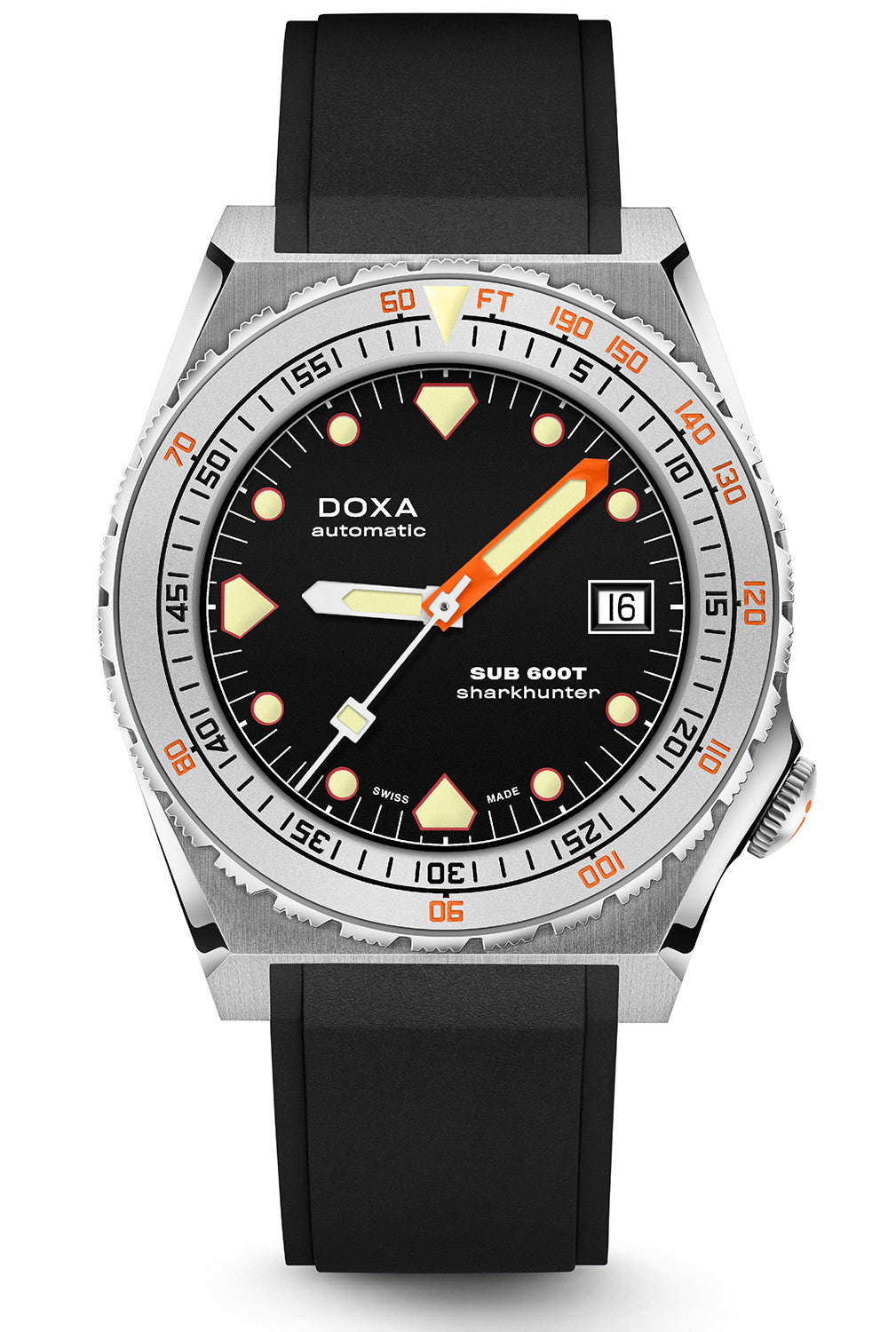 DOXA - Sub 600T Sharkhunter Black & Rubber Strap 862.10.101.20