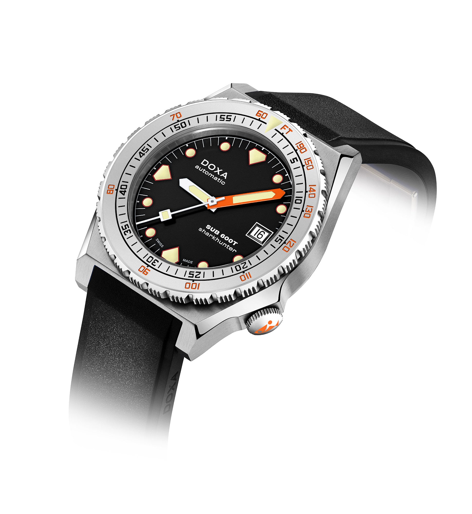 DOXA - Sub 600T Sharkhunter Black & Rubber Strap 862.10.101.20