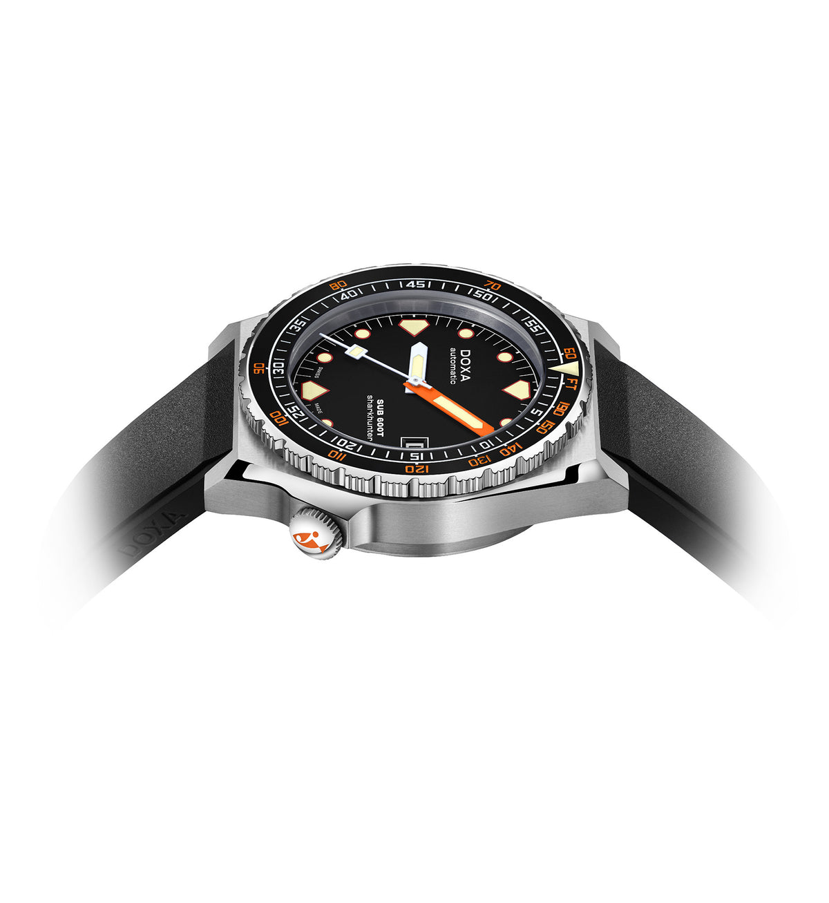 DOXA - Sub 600T Sharkhunter Ceramic Inlay Black & Rubber Strap 861.10.101.20