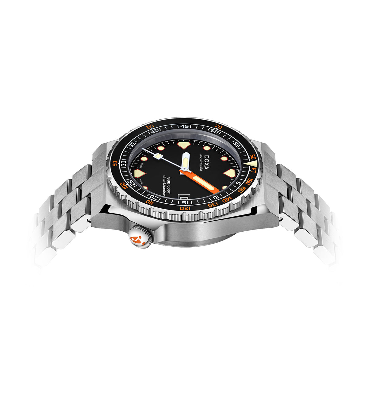 DOXA - Sub 600T Sharkhunter Ceramic Inlay Black & Steel Bracelet 861.10.101.10