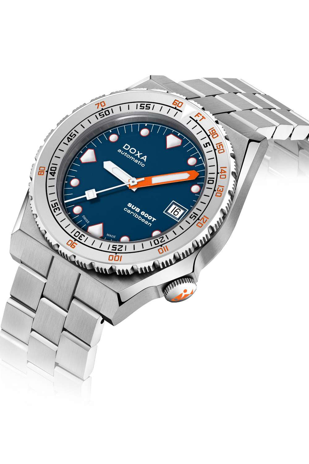 DOXA - Sub 600T Caribbean Navy & Steel Bracelet 862.10.201.10