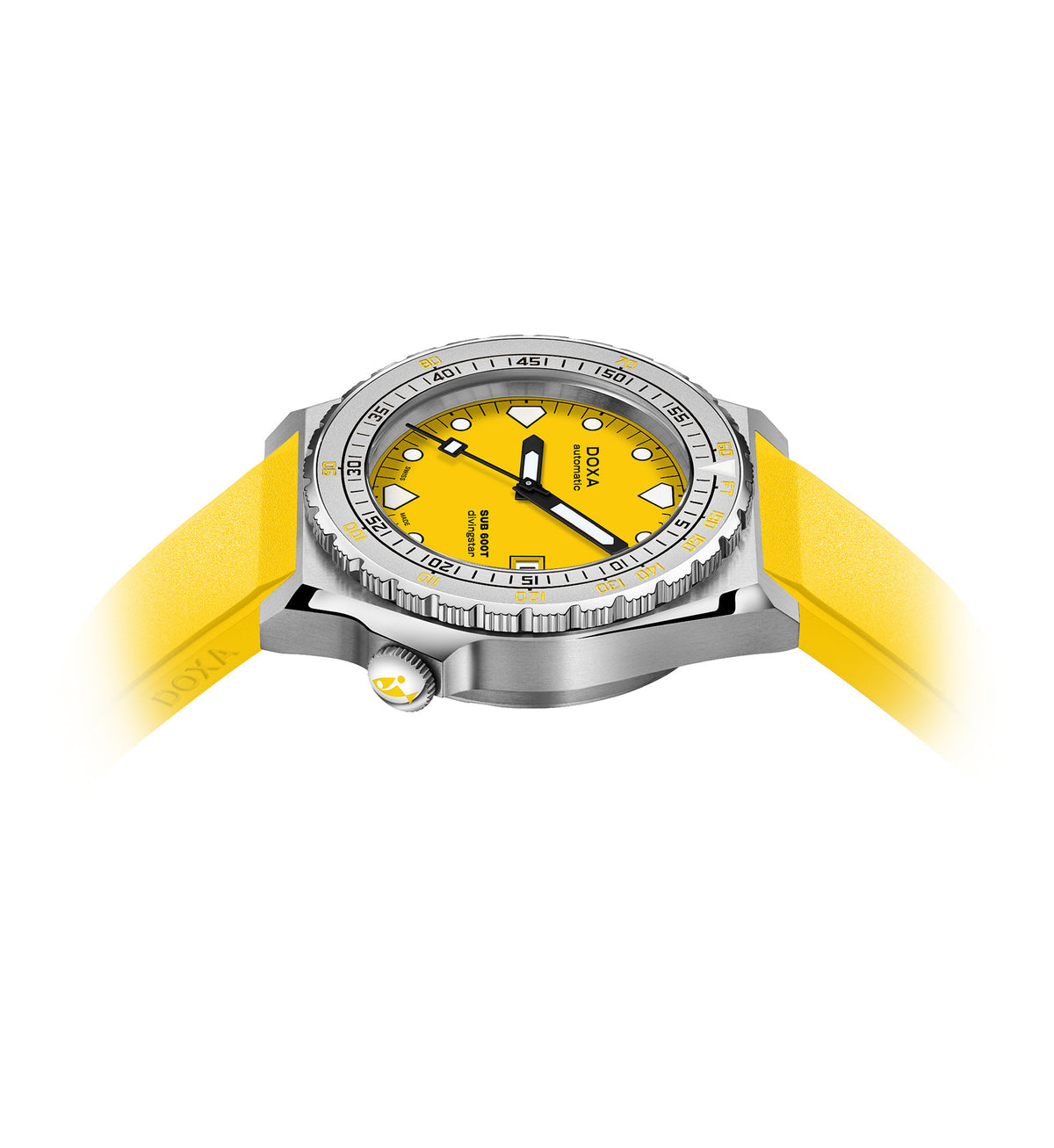 DOXA - Sub 600T Divingstar Yellow & Rubber Strap 862.10.361.31