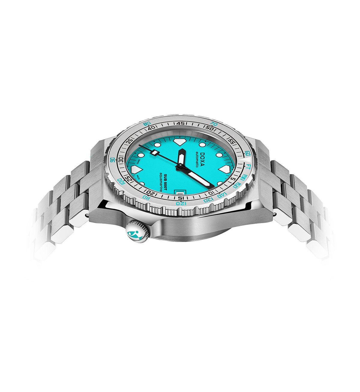 DOXA - Sub 600T Aquamarine Turquoise & Steel Bracelet 862.10.241.10