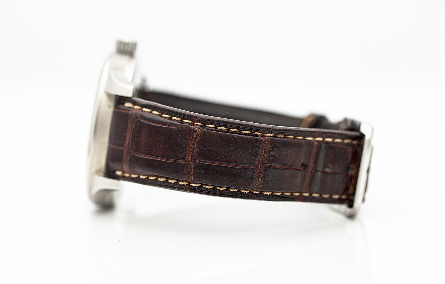 SOLD - PRE-OWNED IWC Mark XVI Spitfire Automatic 39 mm Silver & Leather strap IW325502