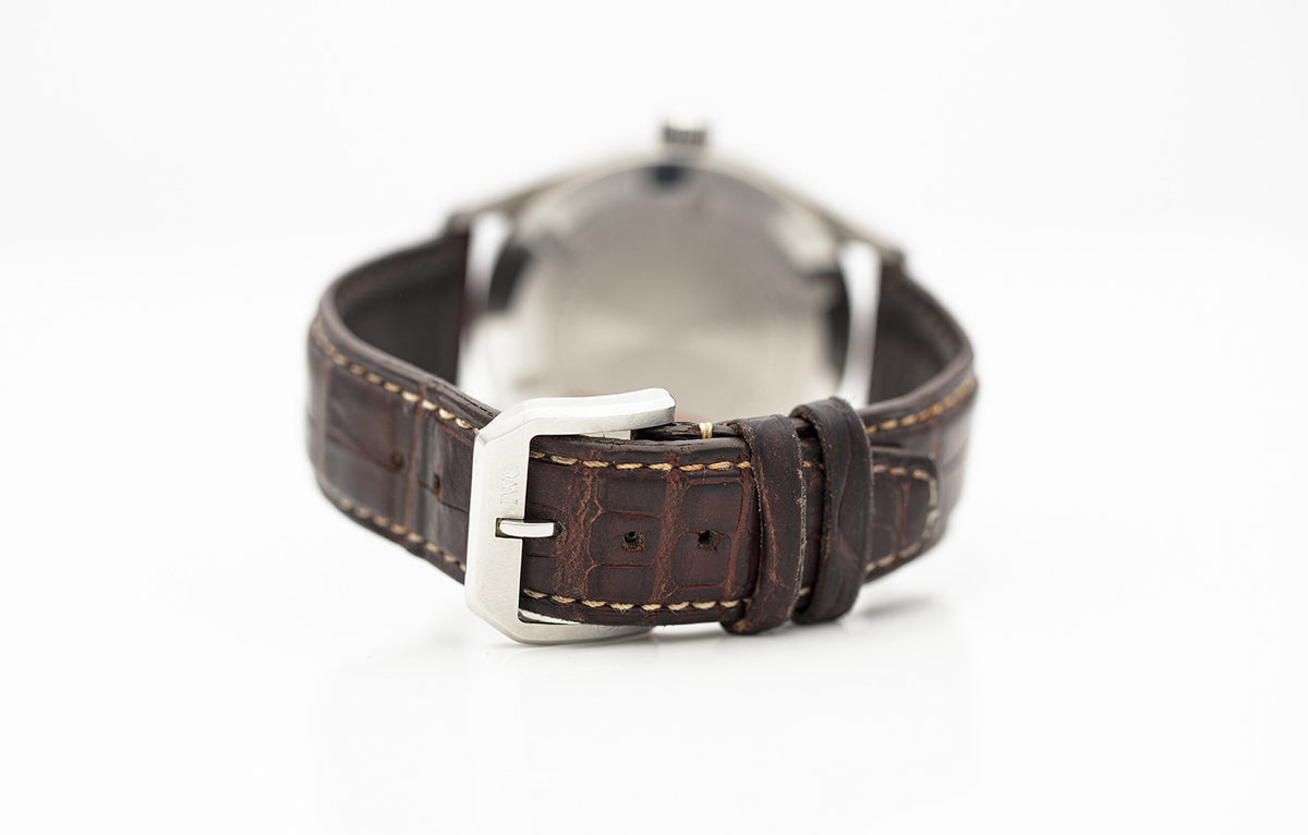 SOLD - PRE-OWNED IWC Mark XVI Spitfire Automatic 39 mm Silver & Leather strap IW325502