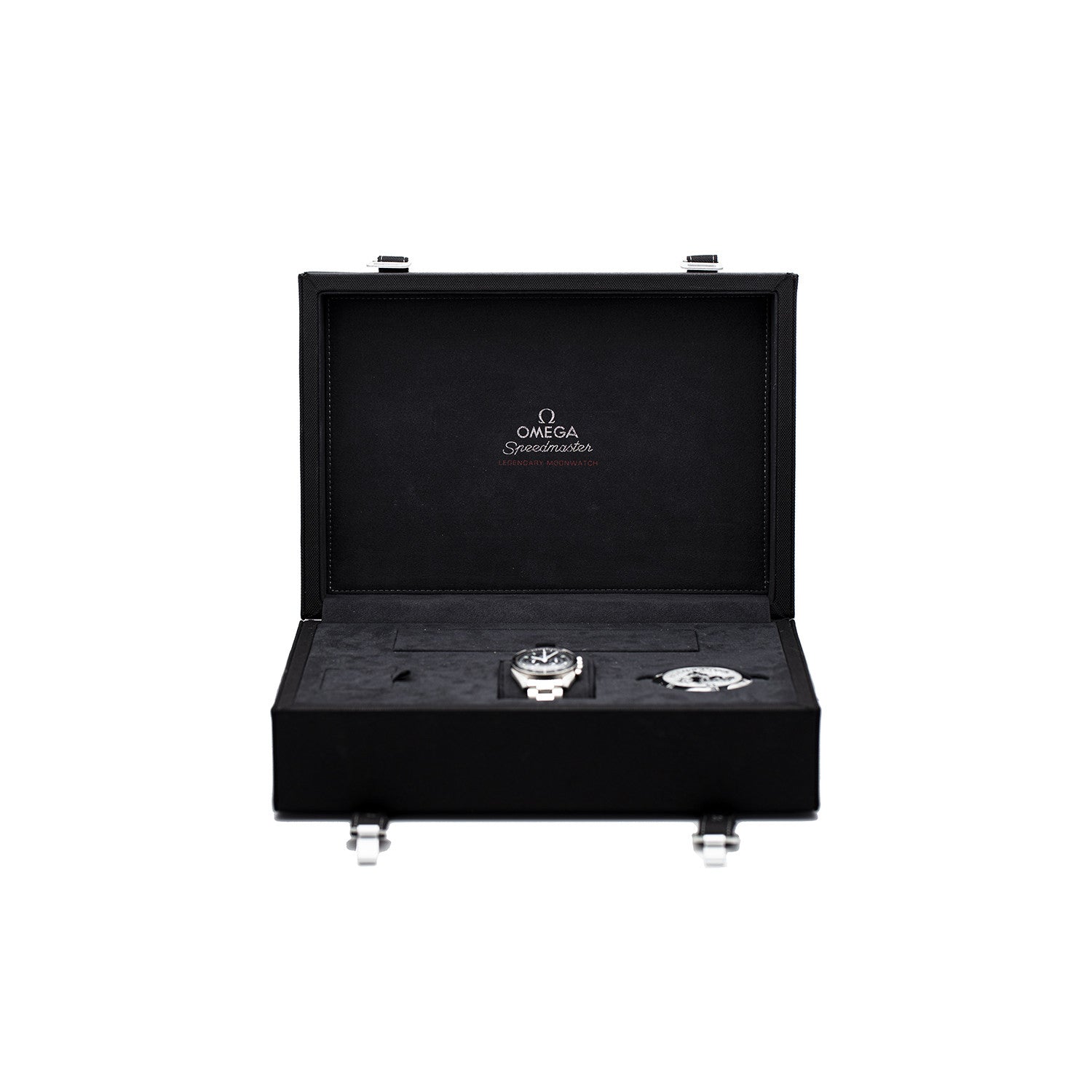 SOLD - PRE-OWNED Omega Speedmaster Professional Moonwatch Black & Seel Ref31130423001005