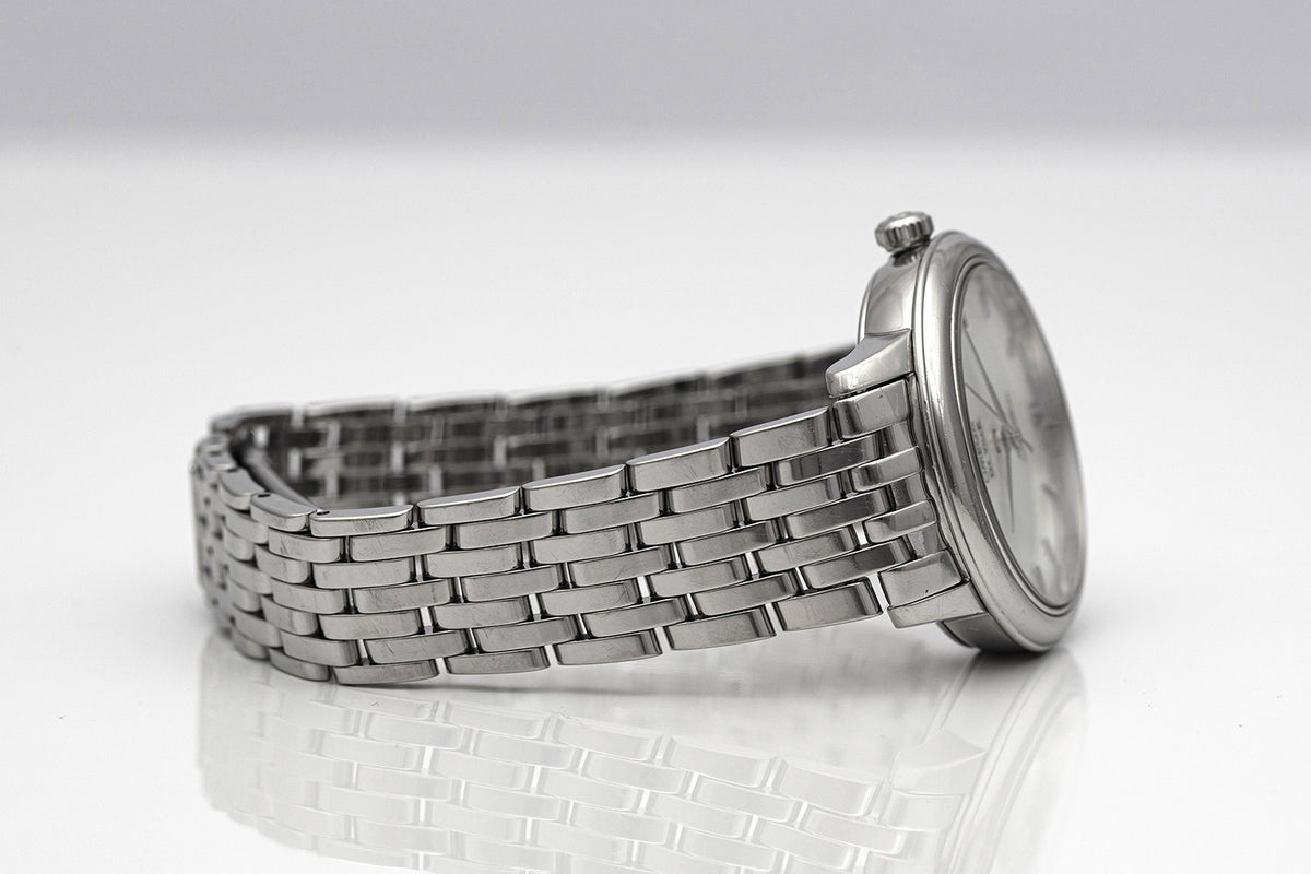 PRE-OWNED OMEGA De Ville Prestige Co-Axial Stainless Steel Mother of Pearl  Ref 4241033200500