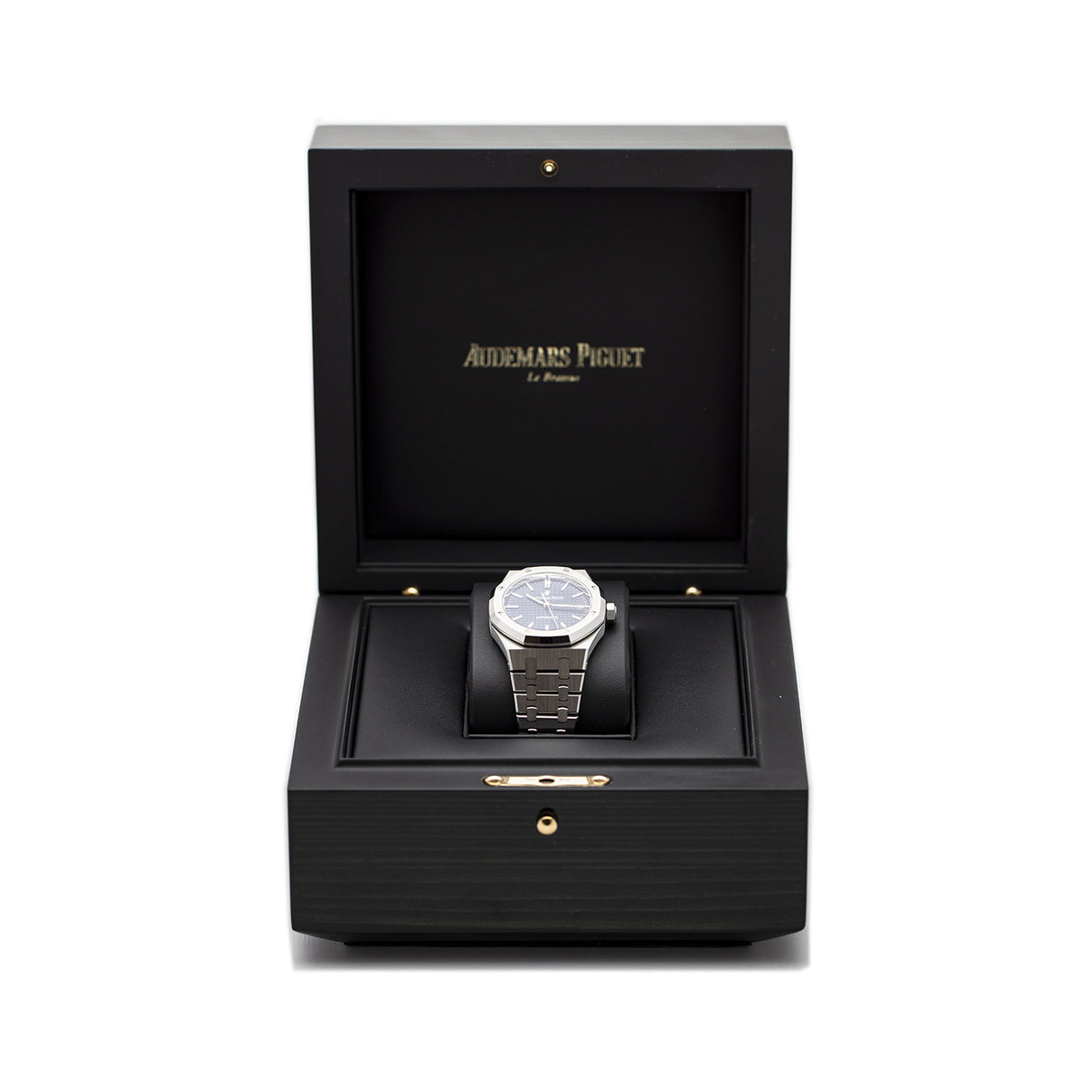 PRE-OWNED Audemars Piguet Royal Oak 37 mm Blue Ref 15450ST.OO.1256ST.03