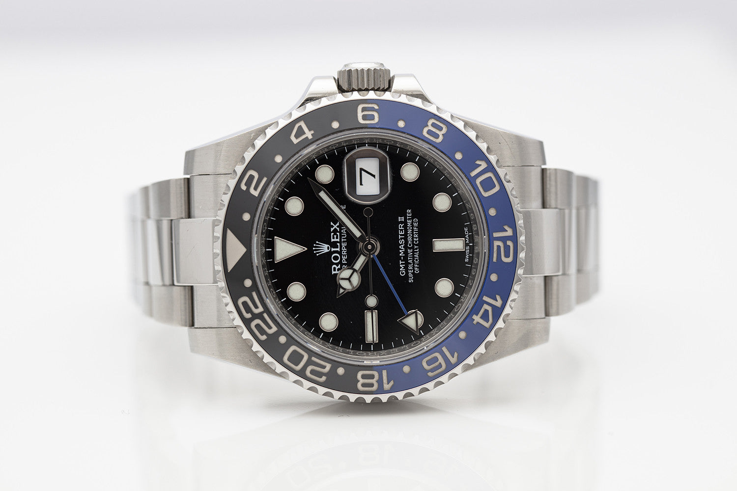 PRE-OWNED Rolex GMT-Master II "Batman" Steel 116710BLNR