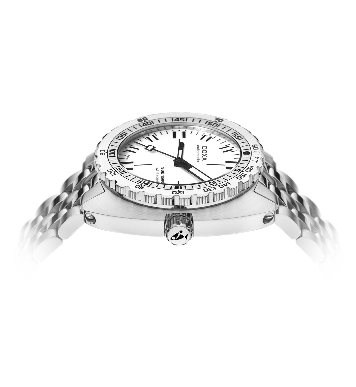 DOXA - Sub 1500T Whitepearl White & Steel Bracelet 883.10.011.10