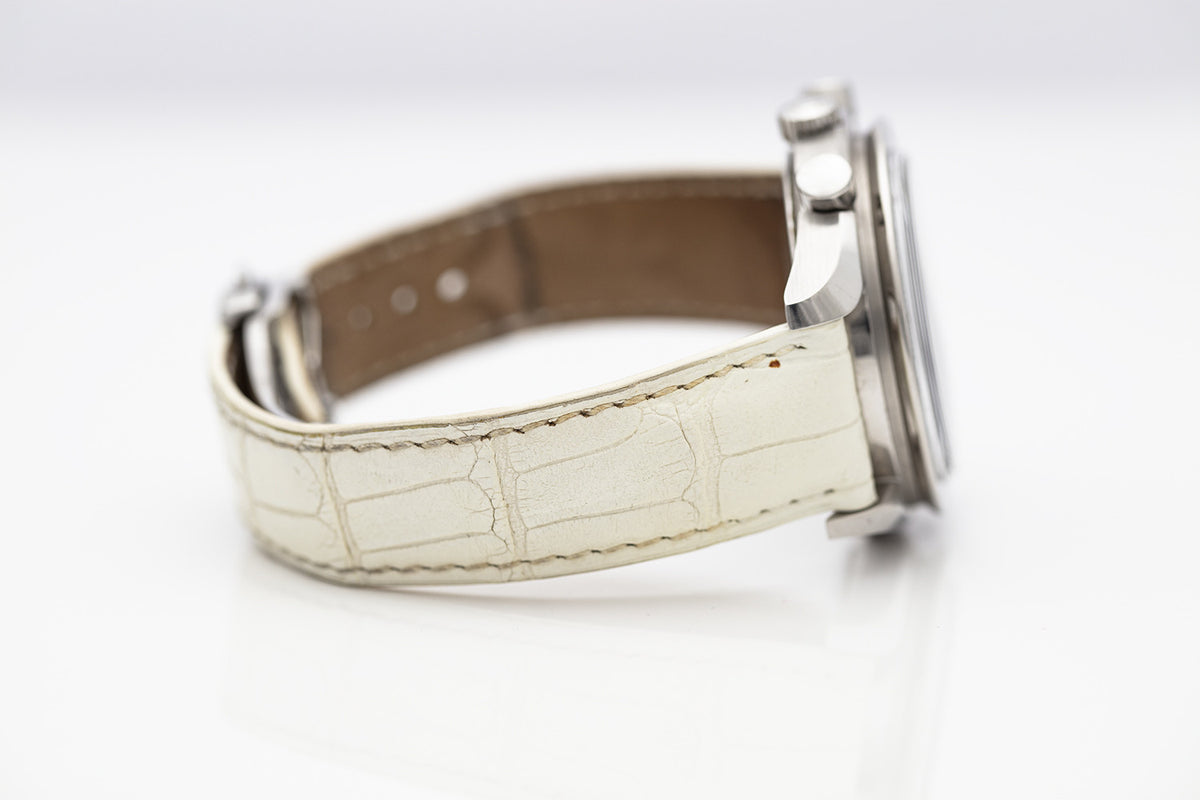 PRE-OWNED Omega Speedmaster Reduced Chronograph 39mm Steel & Mother of Pearl Ref 3834.70.36