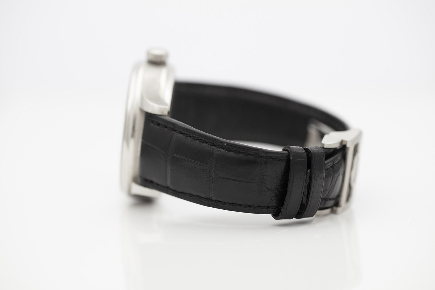 SÅLD - BEGAGNAD IWC Portuguese 7 Days Stål & Alligator Ref. IW500704