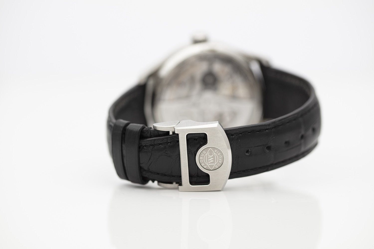 SÅLD - BEGAGNAD IWC Portuguese 7 Days Stål & Alligator Ref. IW500704