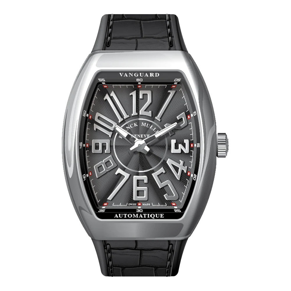 Franck Muller - V41 Vanguard Slim Polished Stainless Steel Black Ref: V 41 S AT REL (NR) (AC) (NR AC)
