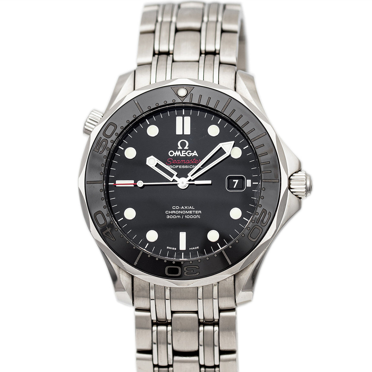 SOLD - PRE-OWNED Omega Seamaster Diver Automatic 41mm Black & Steel 212.30.41.20.01.003