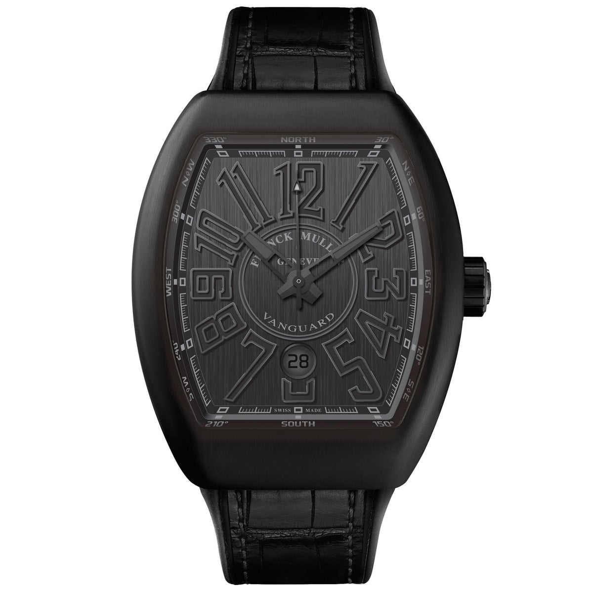 Franck Muller - V45 Vanguard Classical Titanium All Black Ref:  V 45 SC DT (TTNRBR)(NR)(NRNRTT)