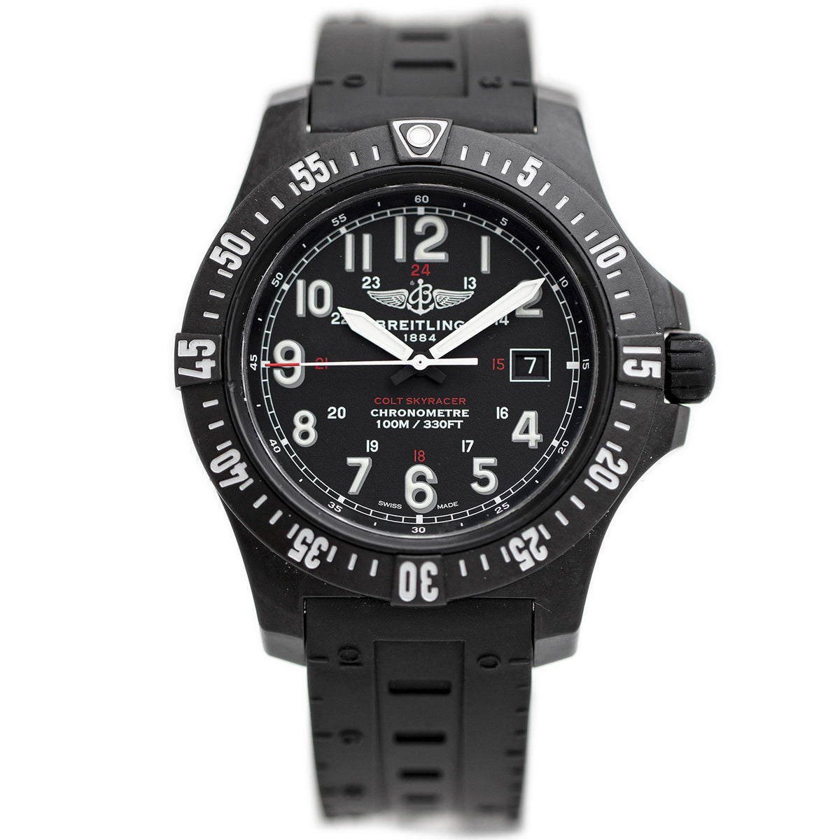 PRE-OWNED Breitling Colt Skyracer 45 mm Carbon Fiber & Black Ref: X74320E4/BF87