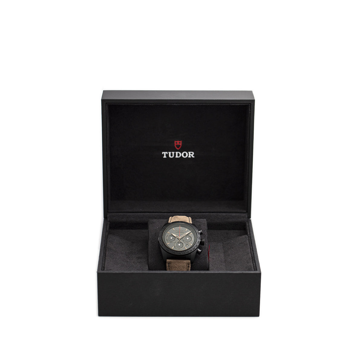 SÅLD - BEGAGNAD Tudor Fastrider Black Shield Ceramic & Leather 2020 Ref 42000CN