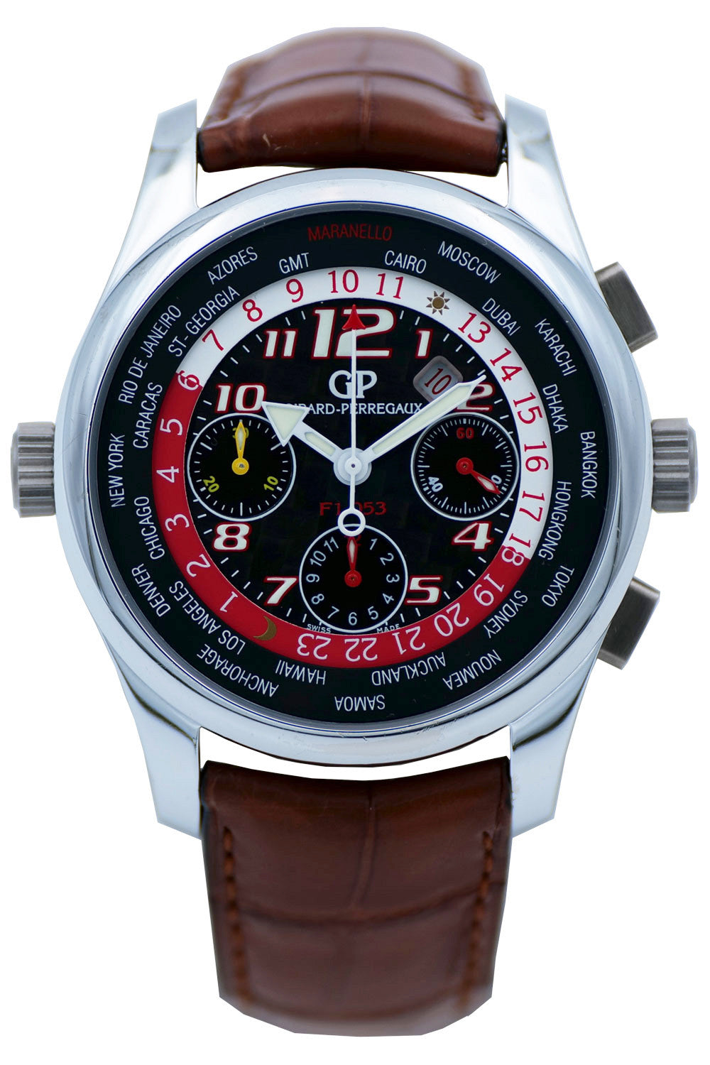 SOLD - PRE-OWNED Girard-Perregaux WW.TC World Time Ferrari F1 053 Limited Edition 49800