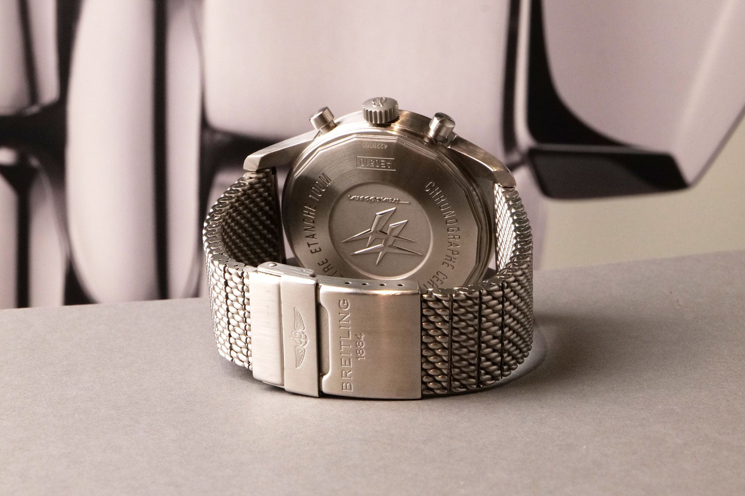 BEGAGNAD Breitling Transocean Unitime Pilot Svart & Armband AB0510U6/BC2