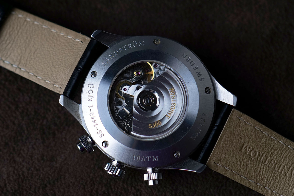 PRE-OWNED Sjöö Sandström Royal Steel Chronograph 012628