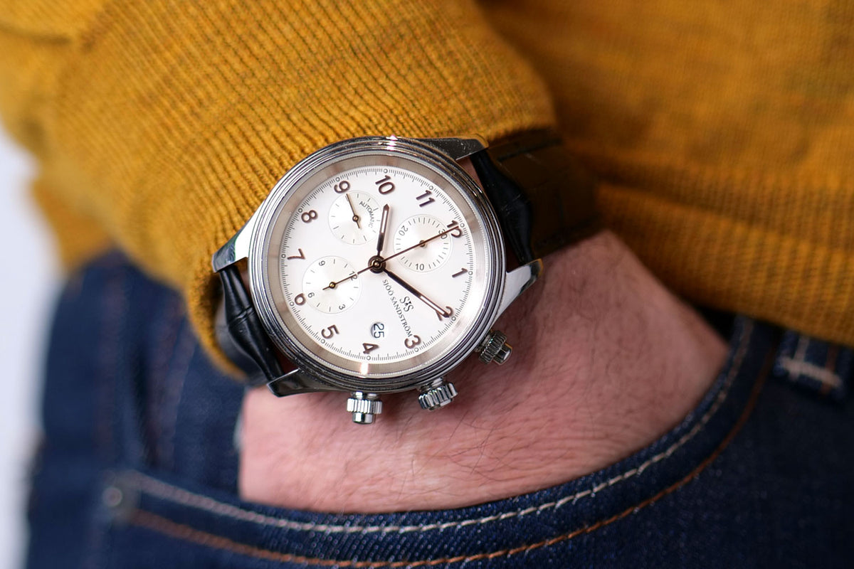 PRE-OWNED Sjöö Sandström Royal Steel Chronograph 012628