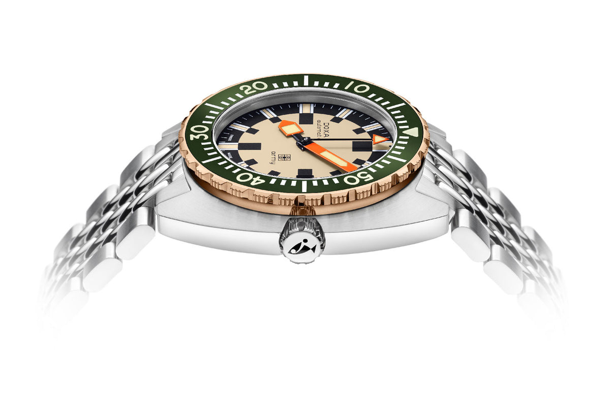 DOXA Army Green & Bronze Bezel, armband 785.60.031.10