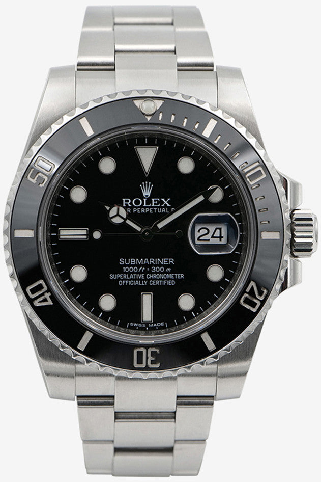 PRE-OWNED Rolex Submariner Date Svart 116610LN År 2013