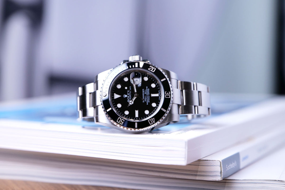 PRE-OWNED Rolex Submariner Date Black & Steel 116610LN Year 2013